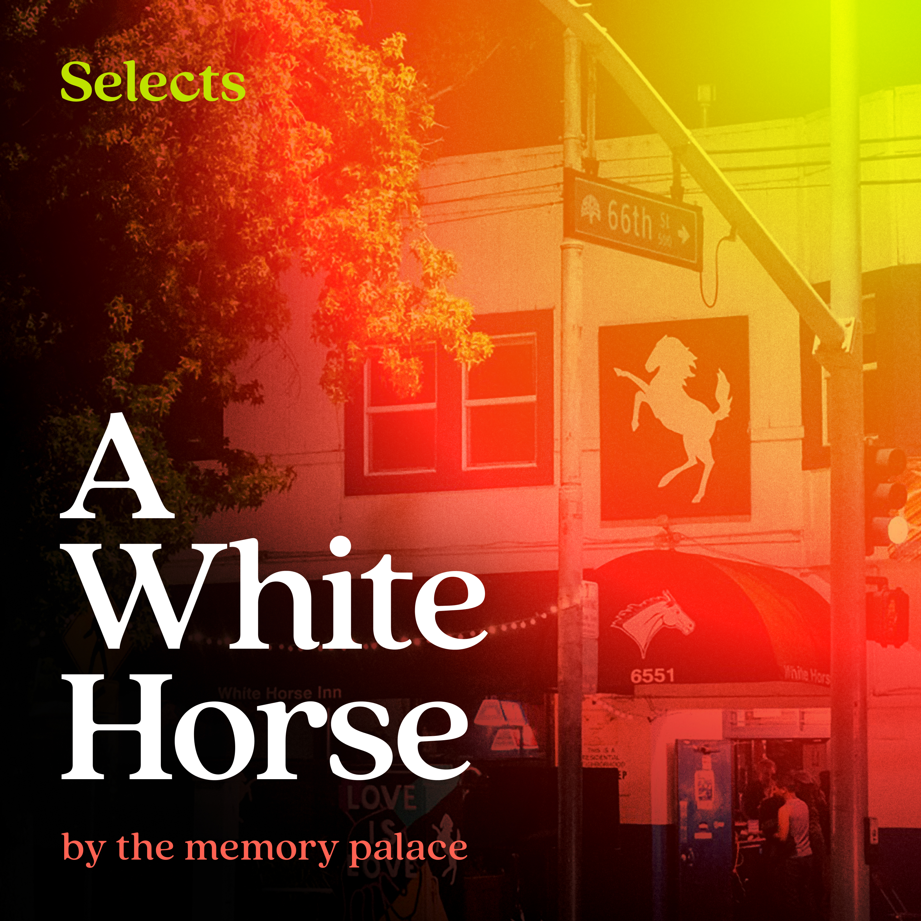 A White Horse by the memory palace artwork