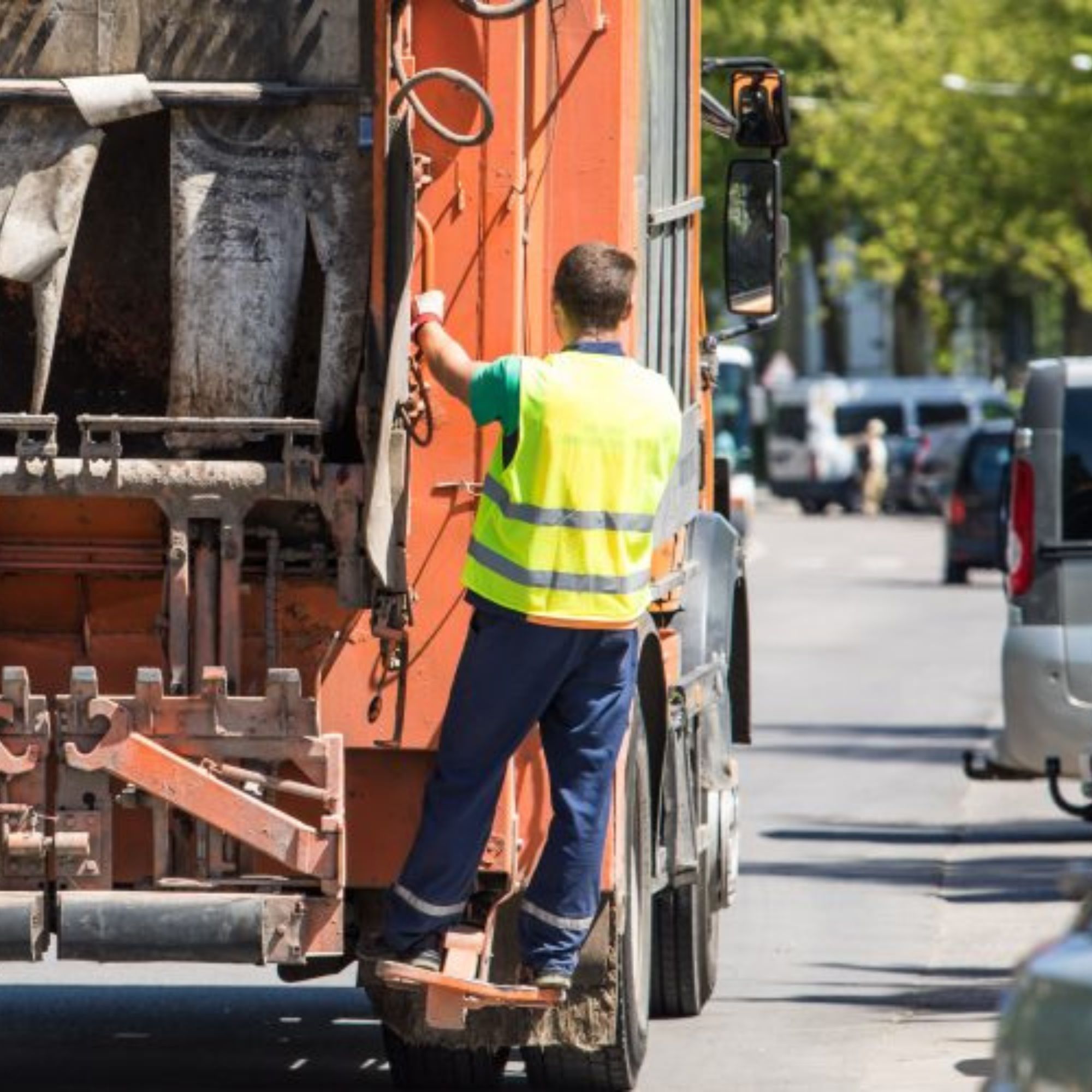 The city through the eyes of a garbage collector