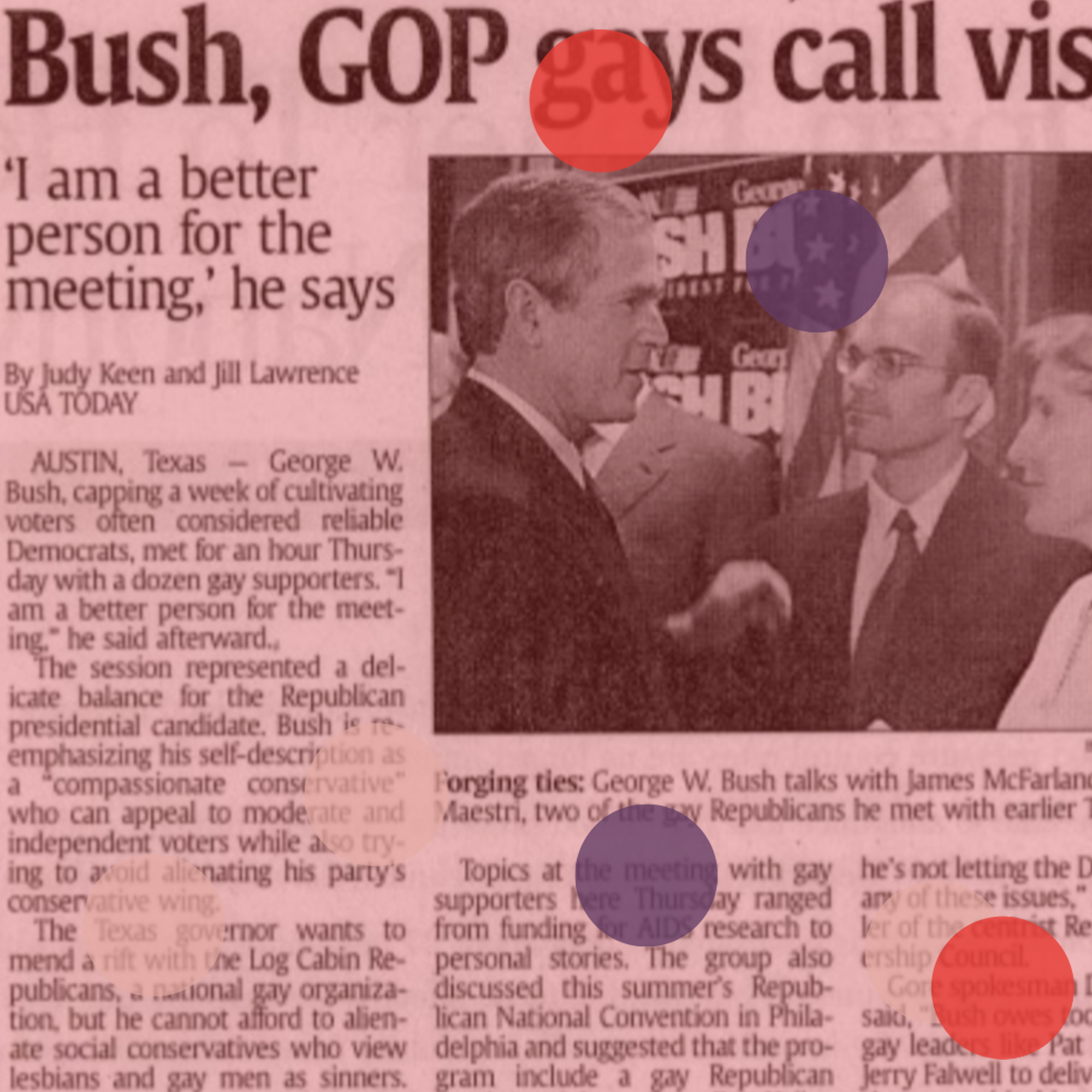 George W. Bush Meets With Gay Voters (2000) w/ Neil J. Young