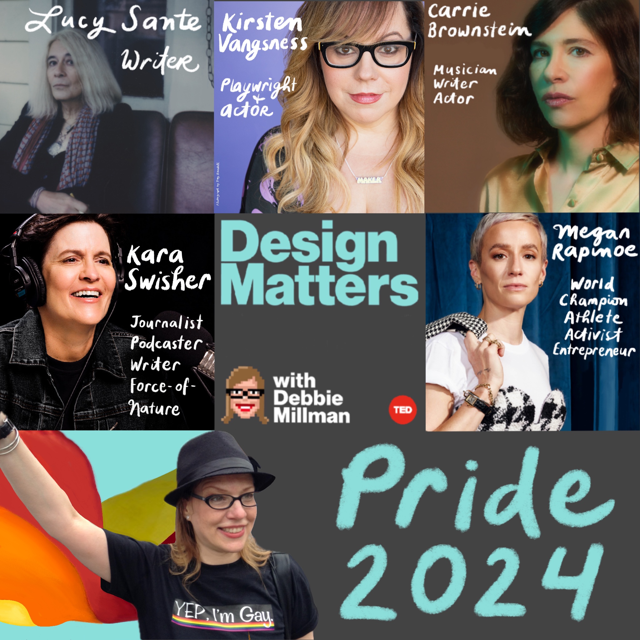 Pride 2024 with guests Carrie Brownstein, Megan Rapinoe, Lucy Sante, Kara Swisher and Kirsten Vangsness.