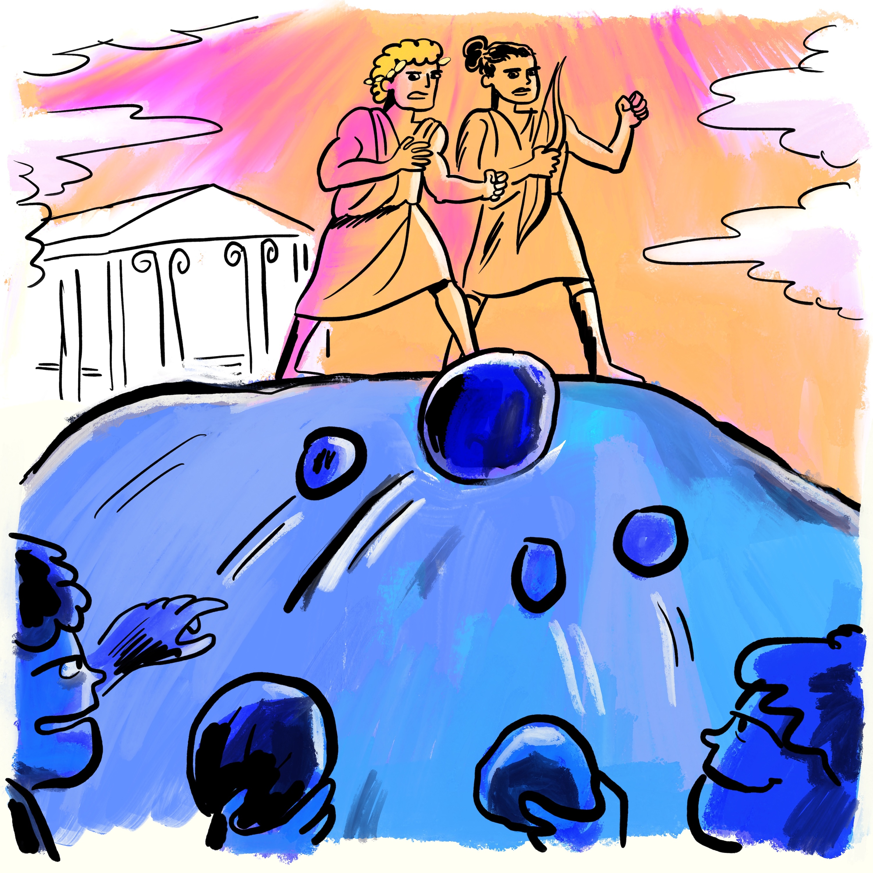 Apollo & Artemis 7: “Back to back! Bows up! We’ll fight together, even if it is our last.” episode artwork
