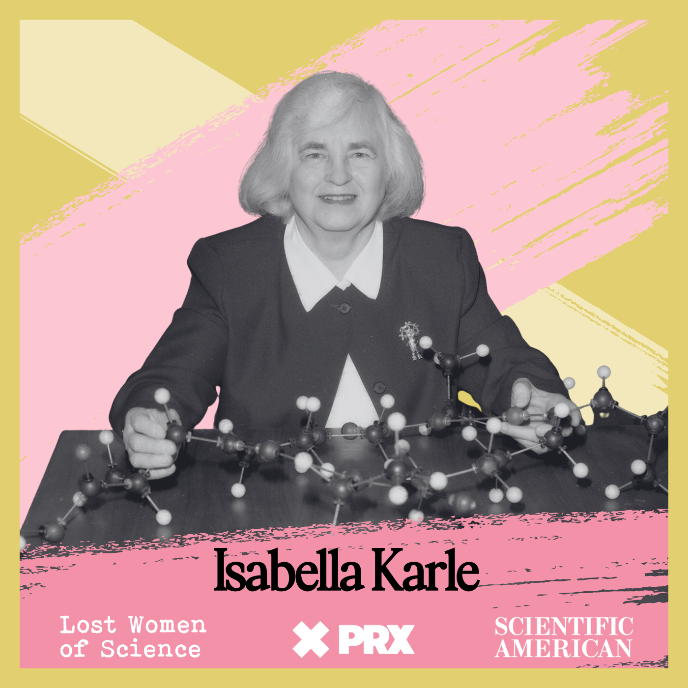A pioneer behind x-ray crystallography, Isabella Karle artwork