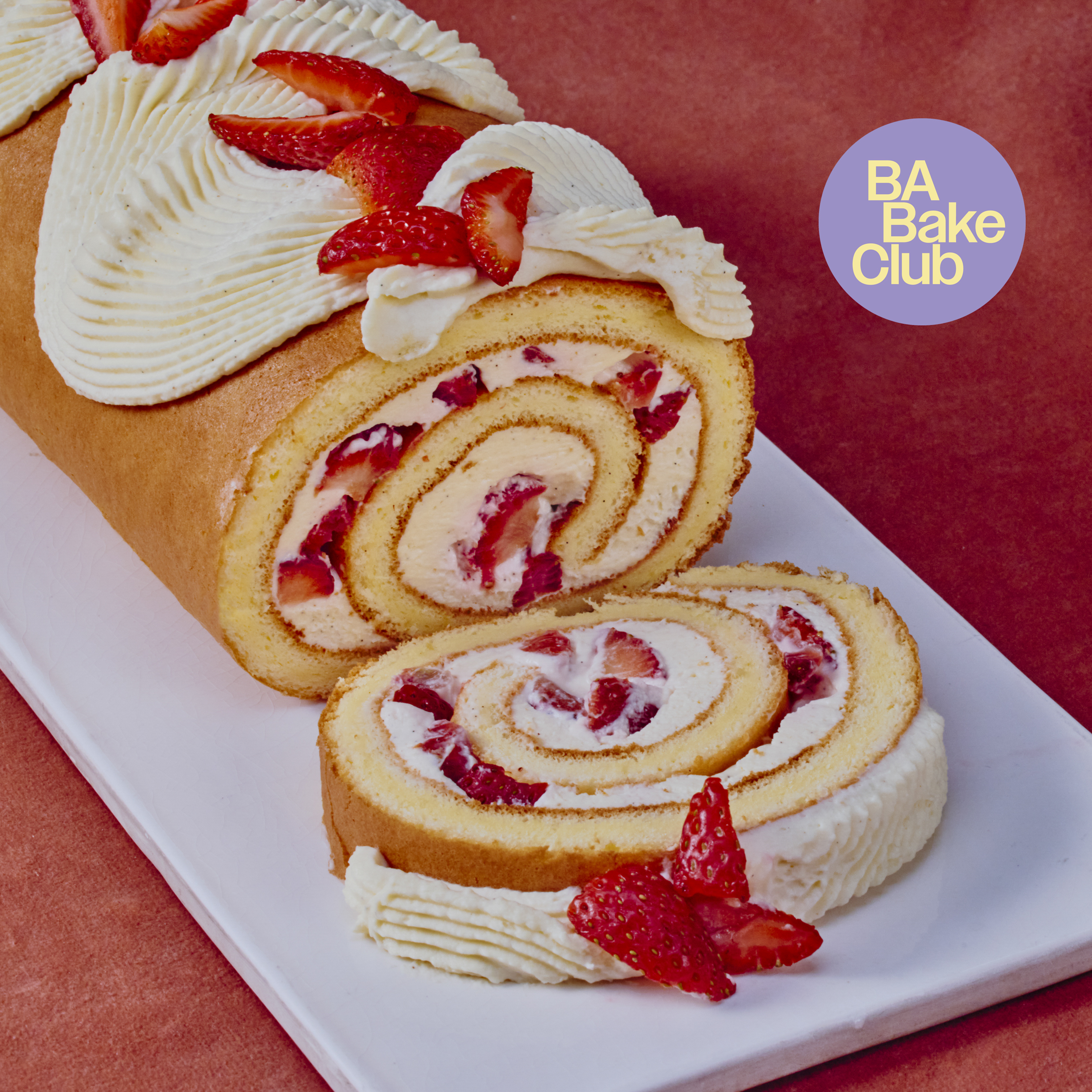 BA Bake Club: Strawberry Roll Cake