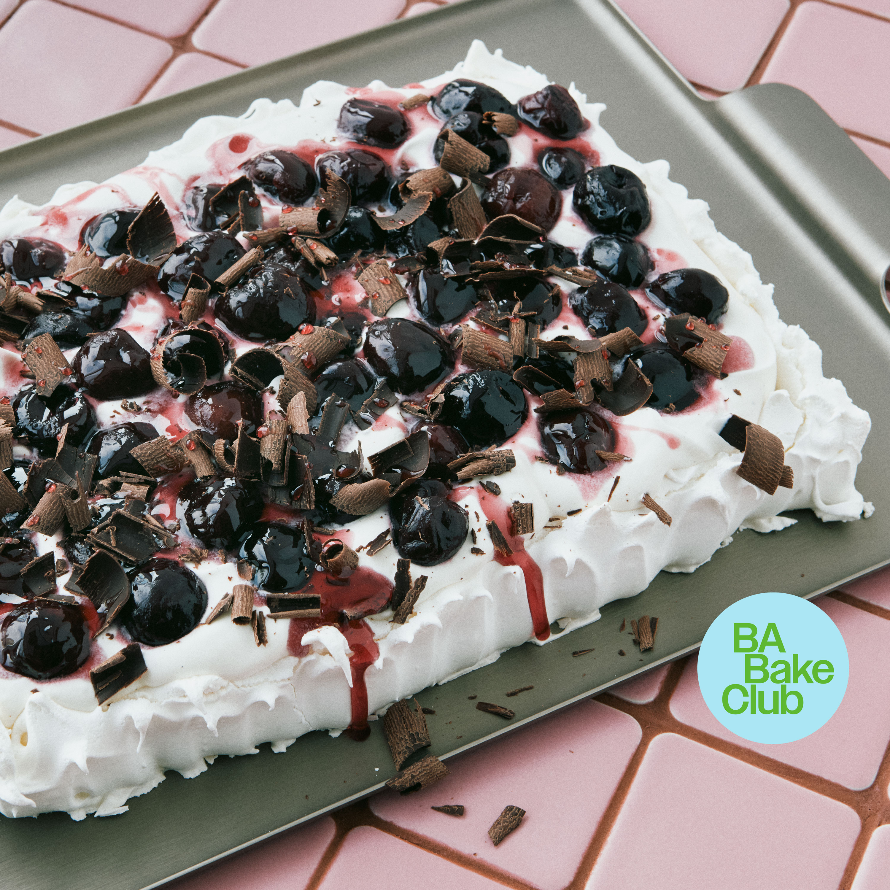 BA Bake Club: Boozy Cherry & Chocolate Pavlova