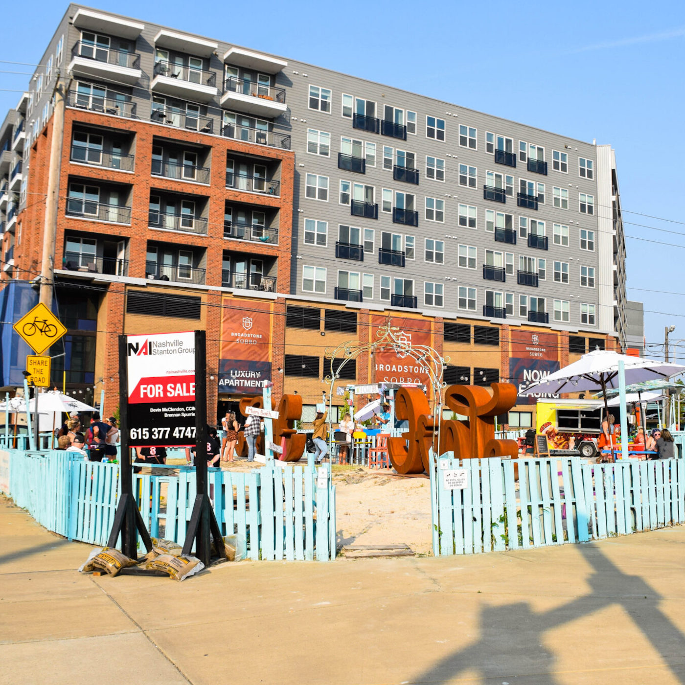 For sale: one beach. How did this sandy triangle come to be in downtown Nashville?